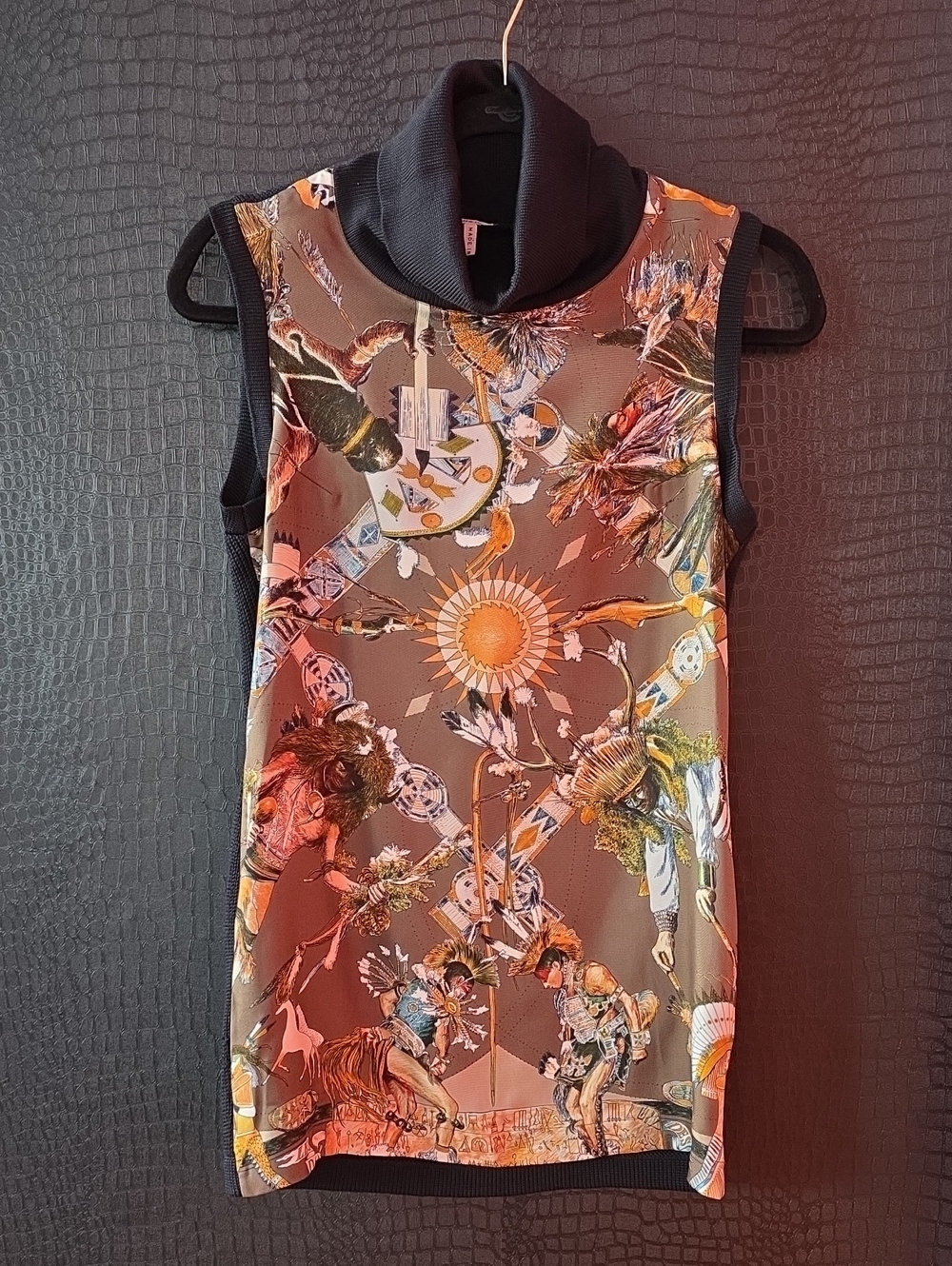 HERMÈS PARIS "Les Danses des Indiens" Twillaine Top — Kermit Oliver Design